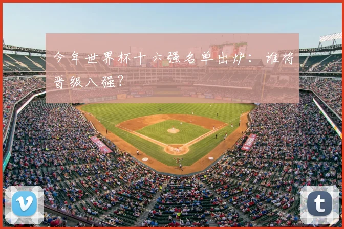 今年世界杯十六强名单出炉：谁将晋级八强？